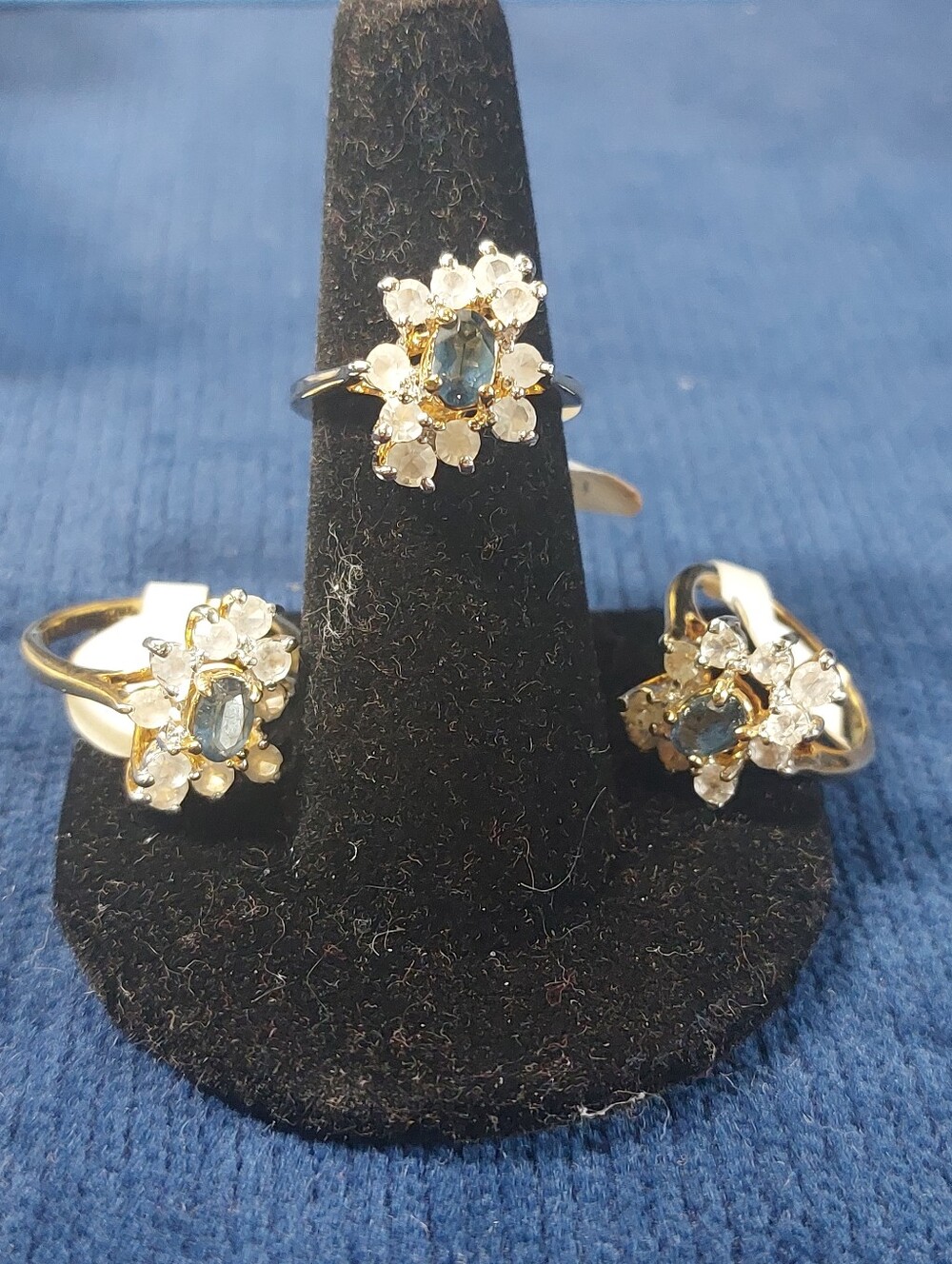 Vintage Joseph Esposito NWT Cluster Rings, Dealer Lot 18 Rings, Size 5-7